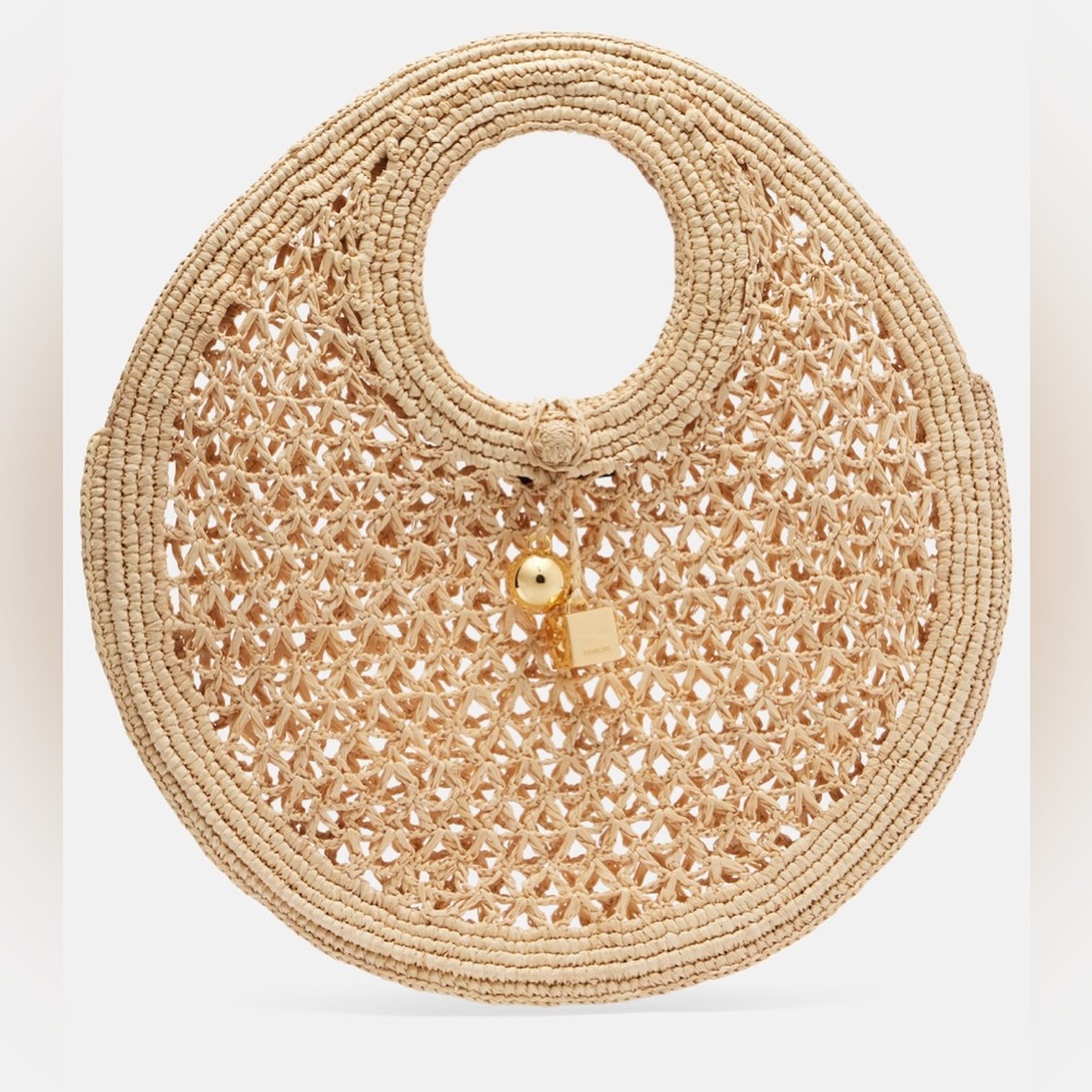 JACQUEMUS Spiaggia Small raffia basket bag - Picture 5 of 10